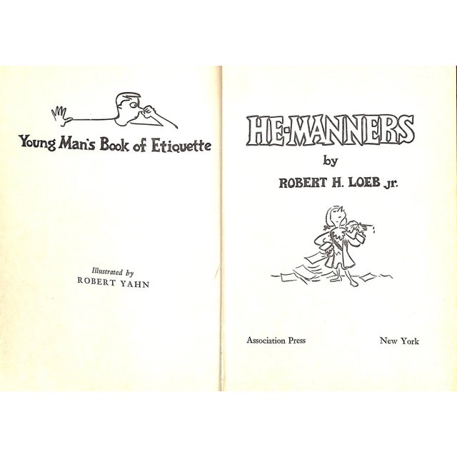 "He-Manners: Young Man's Book of Etiquette" 1954 Loeb, Robert H. Jr. For Sale In New York - Image 6 of 9