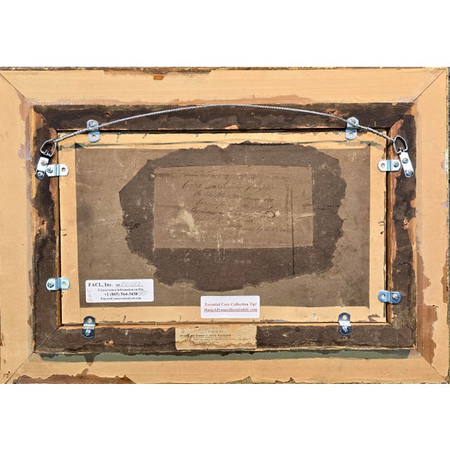 Christian Friedrich Thöming -View of Capri From Salerno Side-19th Century Oil Painting For Sale - Image 9 of 10