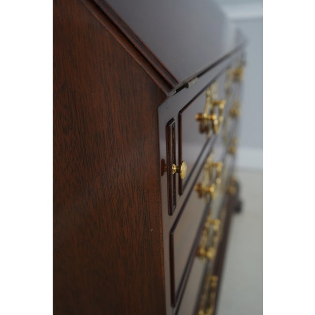 Kindel National Historic Trust Mahogany Secretary Desk For Sale - Image 16 of 18