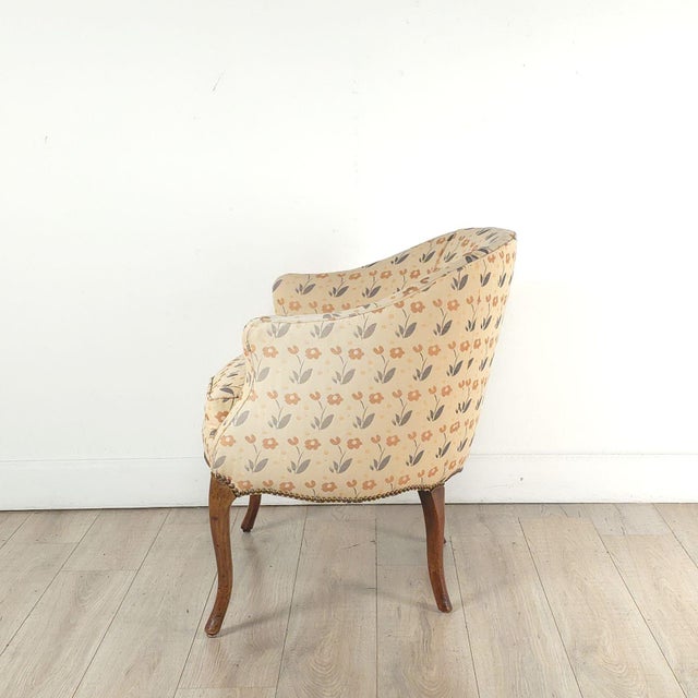 Traditional Upholstered Desk Chair, England Circa 1900 For Sale - Image 3 of 8