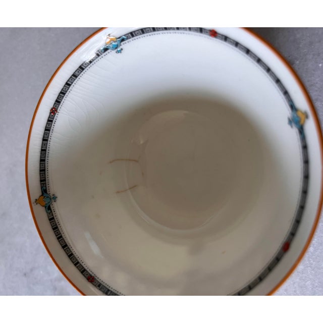 Vintage Royal Worcester 'Chantilly' Pattern Coffee/Tea Cups & Saucers - Set of 5 For Sale - Image 12 of 12