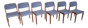 Chairs by H.W. Klein for Bramin, Denmark, 1960, Set of 6