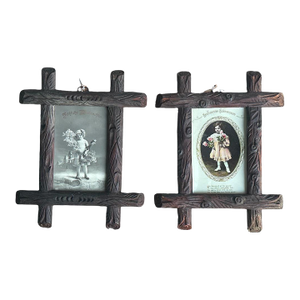 1900s Pair Black Forest Frames