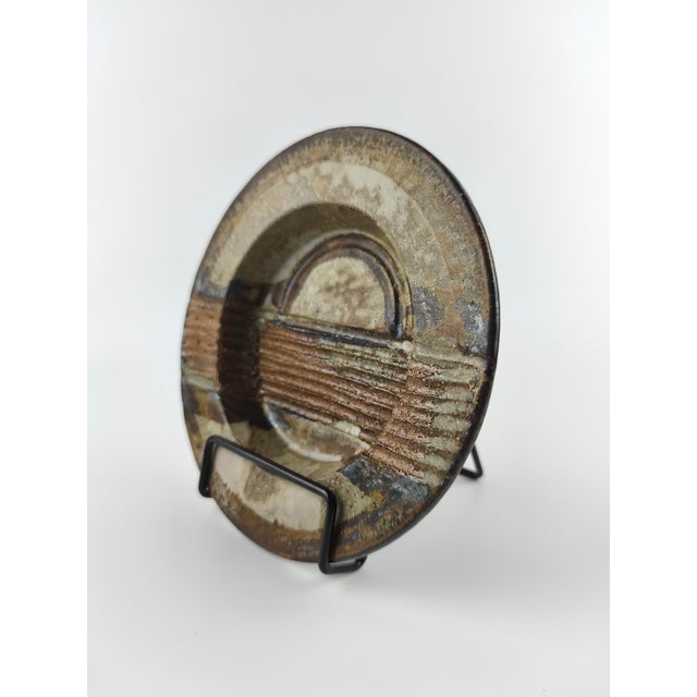 Brutalist Mid-Century Pottery Bowl by Aksel Larsen for Axella, 1960s For Sale - Image 3 of 7