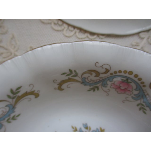 Ceramic Vintage Royal Standard England Fine Bone China " Mandarin" Salad Bowl Set of 5 For Sale - Image 7 of 10