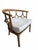 Cream MCM William "Billy" Haines Fruitwood Spider/Barrel Back Lounge Newly Reupholstered For Sale - Image 8 of 8