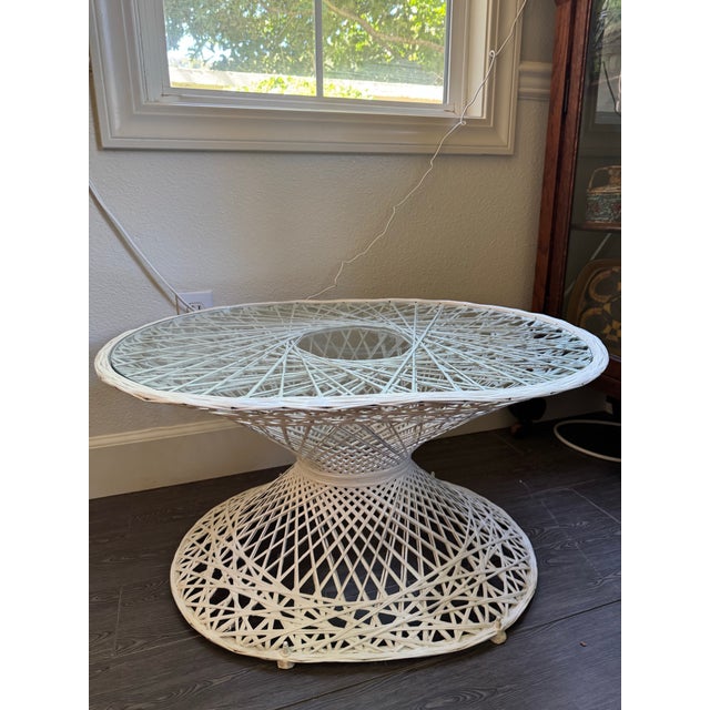 Mid-Century Modern Mid Century Russell Woodard Vintage Oval Hourglass Coffee Table For Sale - Image 3 of 12