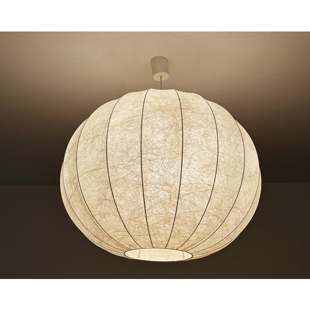 Large Vintage Cocoon Pendant Light from Goldkant Leuchten, 1960s For Sale - Image 7 of 10