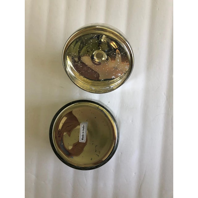 Mid 20th Century Vintage Silver Mercury Mirrored Trinket Box With Lid For Sale - Image 6 of 6