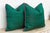 Indian Pair of Pala Green Dotted Ahir Handloom Pillow For Sale - Image 3 of 7