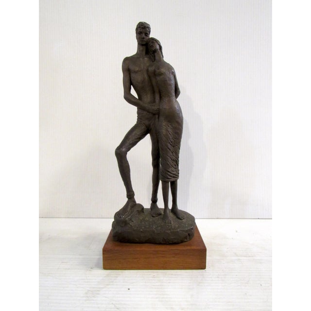 Sculpture of Two Figures by Edward Schillaci For Sale - Image 11 of 11