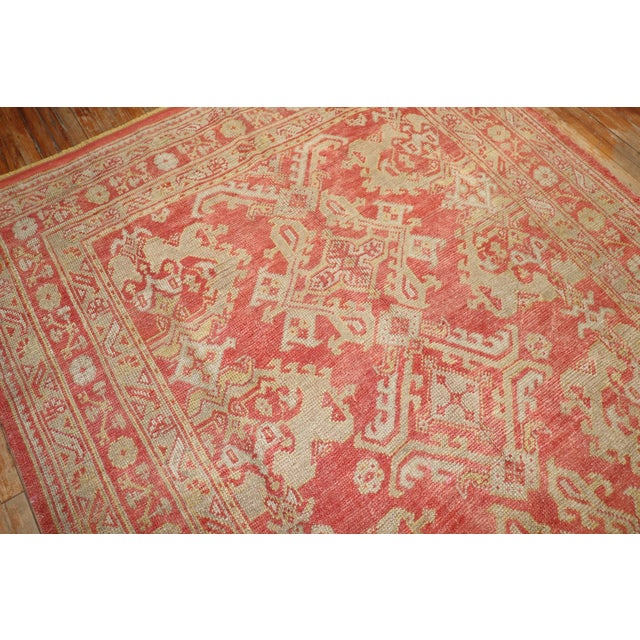an early 20th-century small room-size Turkish Oushak Rug Details rug no. j2078 size 6' 10" x 10'3''