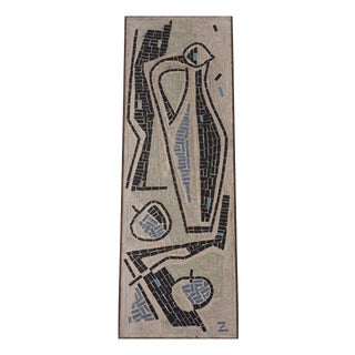 Mid-Century Modern Mosaic Wall Plate by R. Zimmermann for Ritter, 1950s For Sale