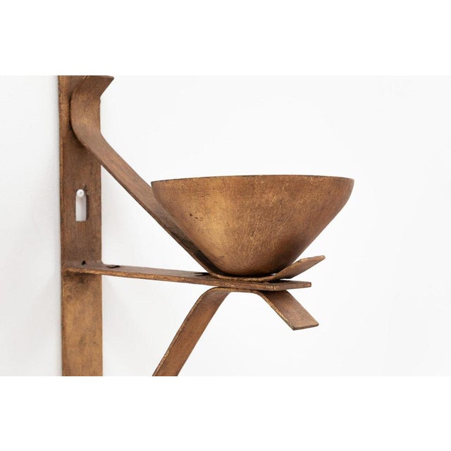 Metal Gilded Candleholders, Germany, Set of 2 For Sale - Image 7 of 10