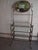 Art Deco Steel and Brass Etagere With Bevelled Mirror Circa 1930 For Sale - Image 3 of 14
