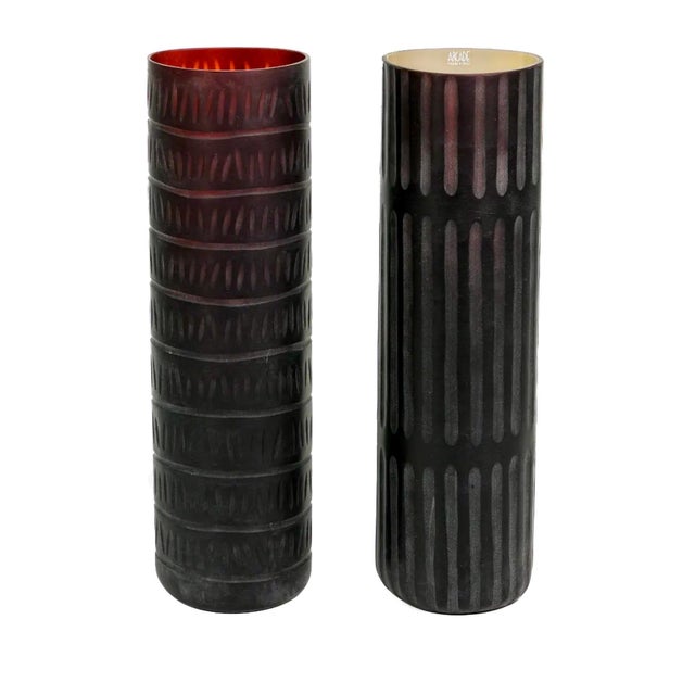 Sergio Constantini, Large Murano Abstract Hand Blown Arcade Glass Sculpture Marcello Panza Vase For Sale - Image 4 of 12