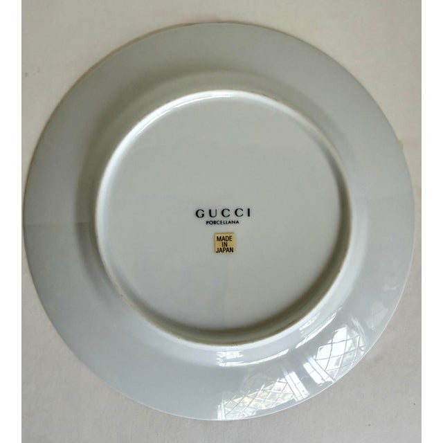 Neoclassical Vintage 1980s Gucci Porcellana Neoclassical Chair Decorative Plate For Sale - Image 3 of 13