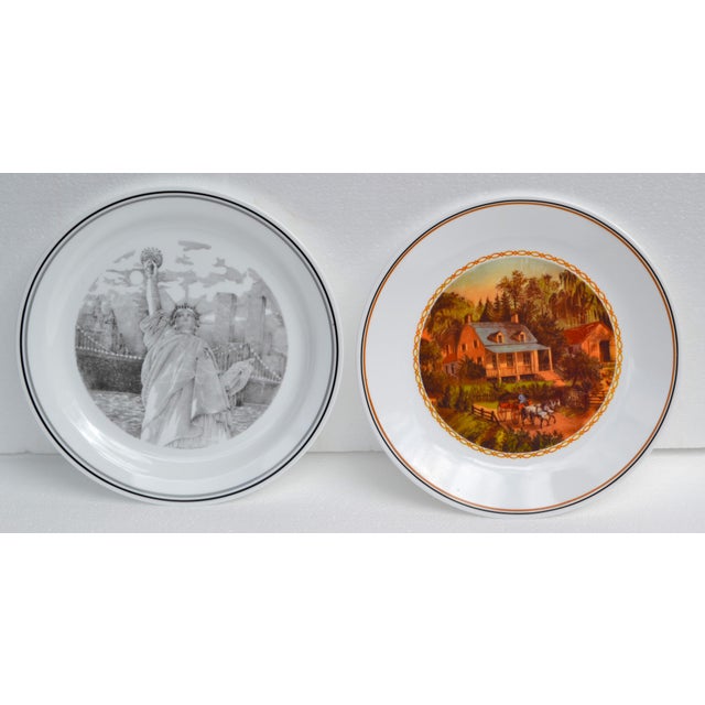 Mid-Century Modern 1987 Corelle Limited Edition Summer Scene Plate Corning Glass Works U S A For Sale - Image 3 of 14