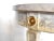 1980s Vintage Neoclassical Round Faux Marble Side Table For Sale - Image 5 of 9