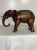 Vintage Sarreid Ltd Handmade Wooden Elephant With Brass Accents For Sale - Image 13 of 13