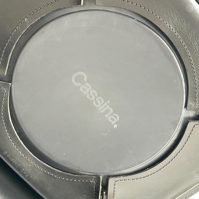 1980s Leather Cab Chairs by Mario Bellini for Cassina For Sale - Image 9 of 10