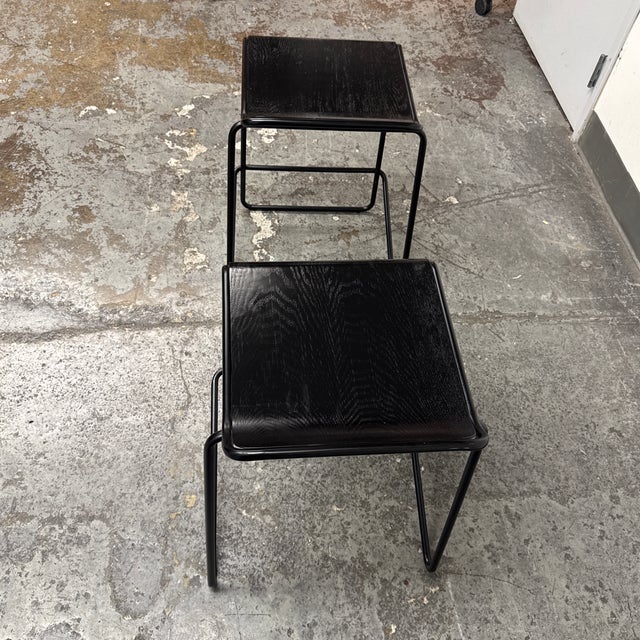 Black Blu Dot Ready Counter Stools, Pair For Sale - Image 8 of 12