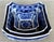 Chinoiserie Circa 1980 Canton Export-Style Blue and White Notched Corner Square Nesting Bowls – Set of 3 For Sale - Image 3 of 18