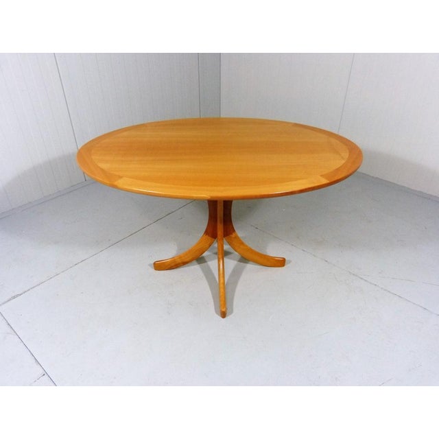 Danish Oval Coffee Table in Ashwood, 1960s For Sale - Image 8 of 9