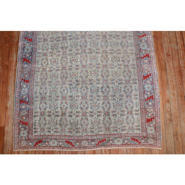 Zabihi Collection Antique Persian Senneh Rug - 3'6" x 4'9" For Sale - Image 4 of 9