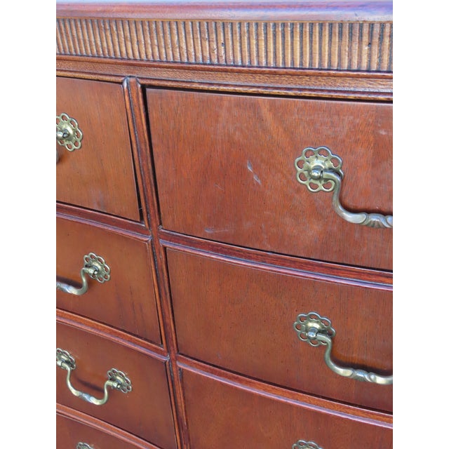 Lexington Mahogany Serpentine Long Dresser 6566 For Sale - Image 18 of 18
