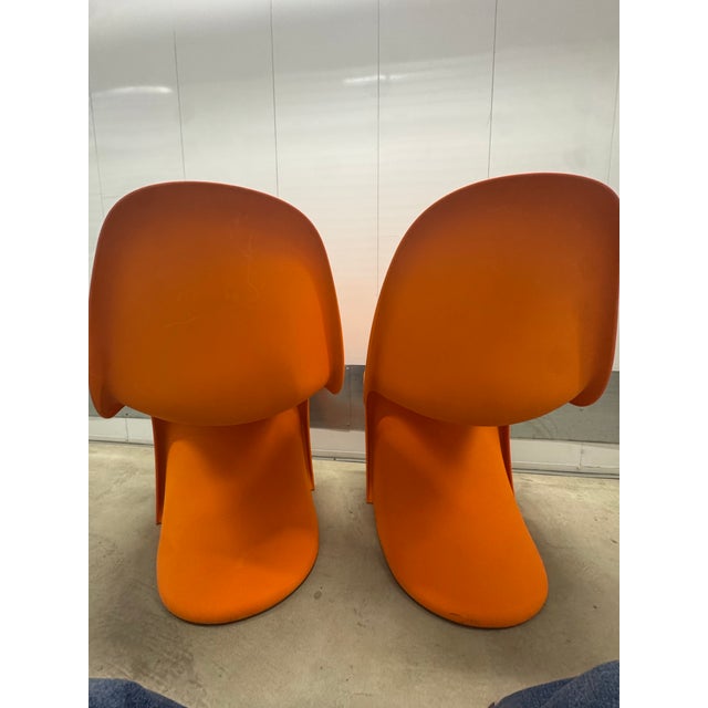 Vintage, Post Modern 1990s Pantonstolen (Vernor Panton) Chair Pair (2) For Sale In San Francisco - Image 6 of 12