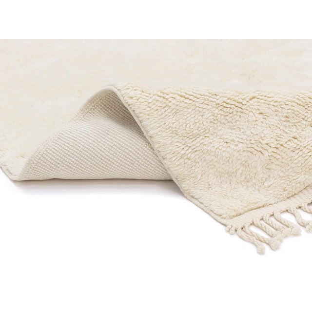 Premium Oversize Hand-Knotted Moroccan Wool Rug | 13'8" X 9'10" | One of a Kind For Sale - Image 4 of 7