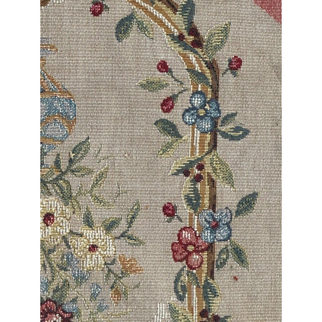 Vintage Aubusson French Jacquard Tapestry, 1980s For Sale - Image 4 of 18
