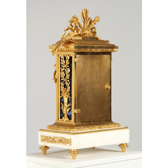 Gold Mantel Clock from Lepine Paris, 1870 For Sale - Image 8 of 14