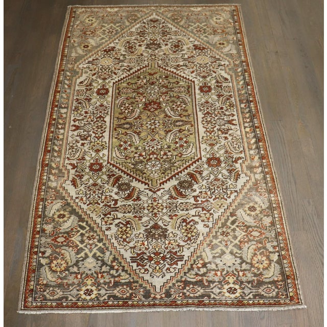 Persian Malayer Scatter Rug no. j5251 For Sale - Image 4 of 8