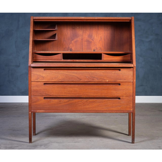 1960s Vintage Teak Secretaire by Nils Jonsson, 1960s For Sale - Image 5 of 9