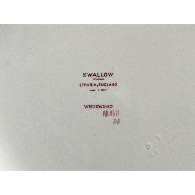 Wedgwood Etruria Swallow Plate For Sale In New York - Image 6 of 6