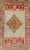 Antique Medallion Turkish Small Oushak Carpet in Various Green Tones & Red For Sale - Image 4 of 7