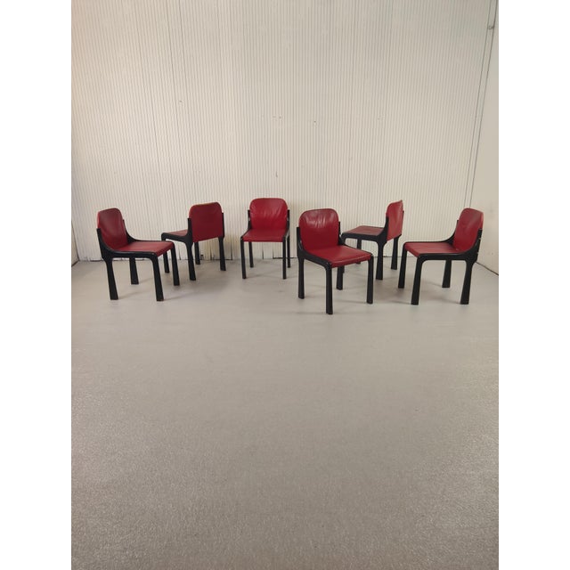 1970s Vintage Chairs in the style of Bartoli, 1970s, Set of 6 For Sale - Image 5 of 7