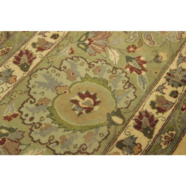 1970s 1970s Tabriz Oria Gold/Green Wool Rug - 10'1'' X 14'2'' For Sale - Image 4 of 7