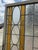 Antique Victorian Amber Stained Leaded Glass Double Window Converted to Door For Sale - Image 4 of 18