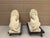 Stone Monumental Neoclassical Cast Stone Garden Lions, a Pair For Sale - Image 7 of 15