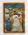 Wood Mid 20th Century France Modern Blue Wood Poster For Sale - Image 7 of 15