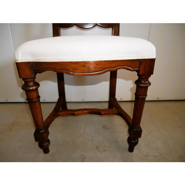 Antique Early 20th Century Walnut Chairs, Set of 6 For Sale - Image 10 of 17