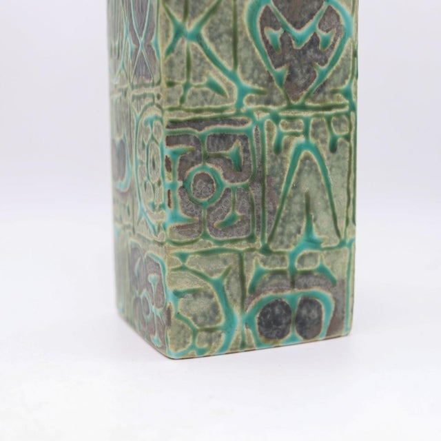 A 1960's earthen ware art vase by the Danish designer Nils Thorssen (1898-1975) for Royal Copenhagen. The highly...