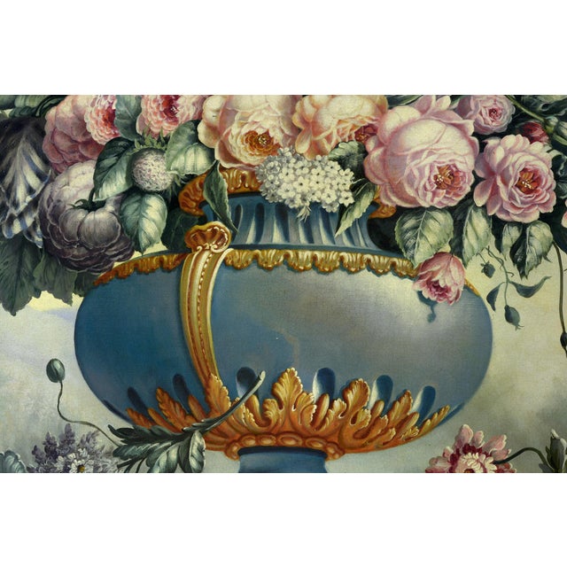 Carlo De Tommasi’s Flowers presents a richly composed floral still life arranged through a sophisticated balance of...