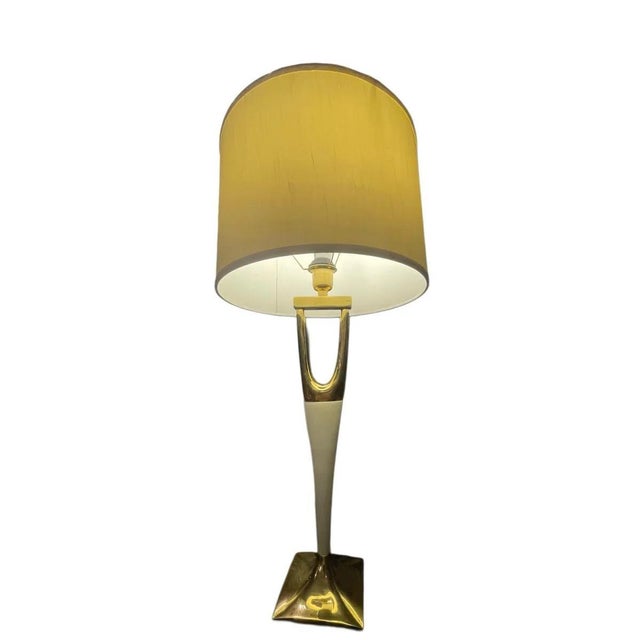 Cream Foy Table Lamps by Hickory Chair, Set of 2 For Sale - Image 4 of 6