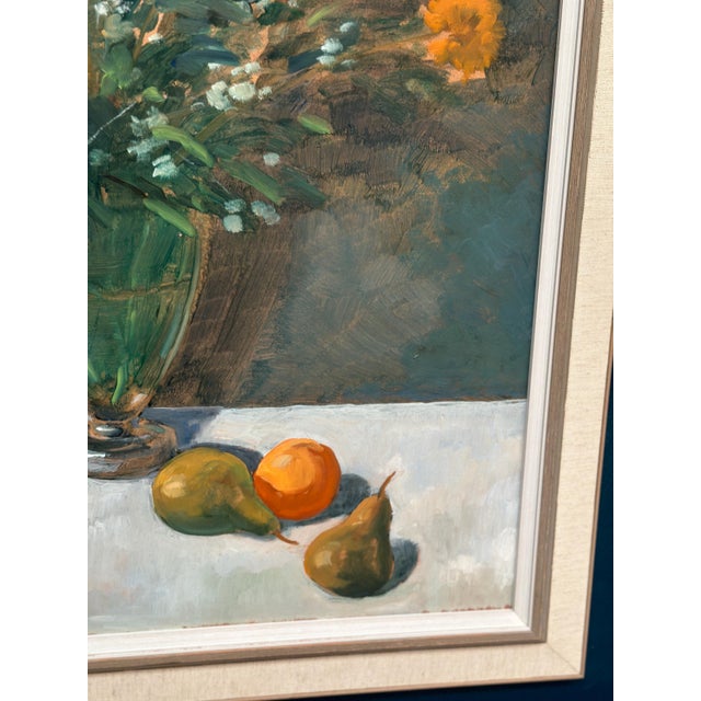 Mid-Century Modern Arne Ericson, Floral Still Life, 1967, Oil Painting on Panel, Framed For Sale - Image 3 of 18
