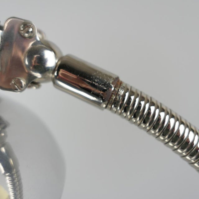 Silver Mid-Century Office Table Lamp, Austria, 1950s For Sale - Image 8 of 12