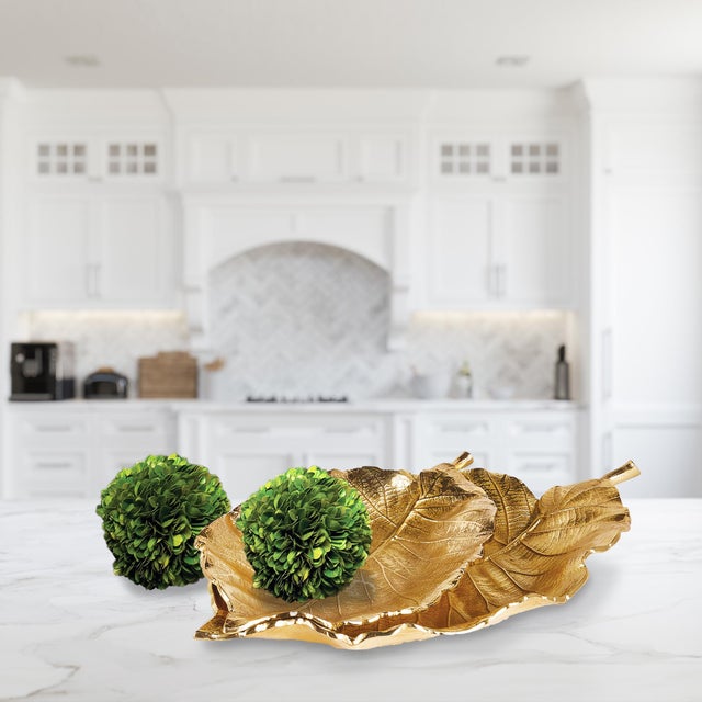 Contemporary Alegra Leaf Trays, Set Of 2 For Sale - Image 3 of 3